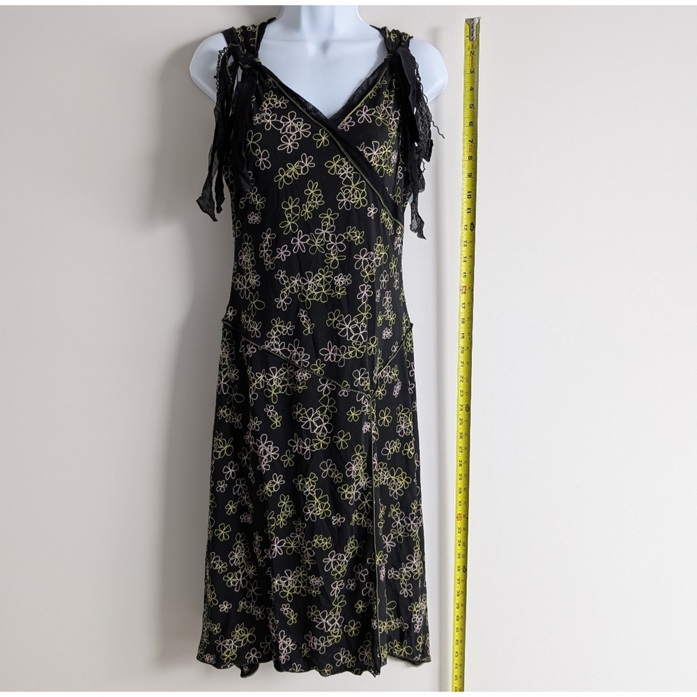 Vintage Max Studio Dress Womens Small Floral Fairy Grunge 90s Y2K Phoebe - Picture 5 of 7